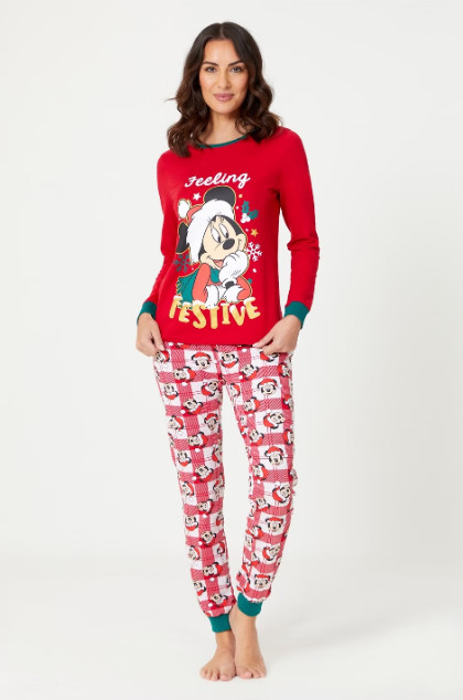 Womens Micky Mouse Christmas Pyjamas Size  16-18 (Large) RRP £39.99 image 4