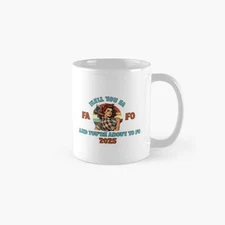 Retro Woman Lumberjack  FAFO 2025 Classic Mug , Gift For Family