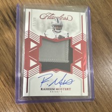 Panini Flawless Star Swatch Signatures Raheem Mostert Raiders Patch Auto /15