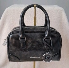 Michael Kors Thompson XS Duffle Satchel Crossbody Bag Purse Black Exc. Condition