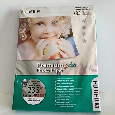 FUJIFILM Super Glossy Premium Plus Photo paper 8.5''x11'' 100 sheets NEW in PKG