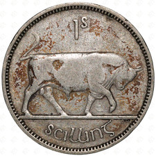 1941 Ireland 1 Scilling Shilling Coin – Silver