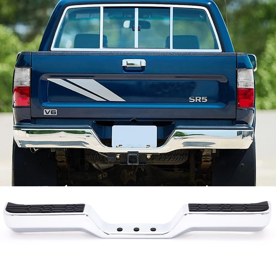 Conjunto de parachoques trasero de acero compatible con camioneta Toyota 1989-1995 Foto 3 de 4