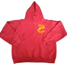 Vintage 70s Russell Athletic Hoodie Red M Gold Tag West Valley High School Track