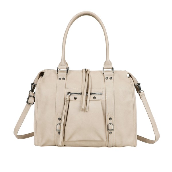 Gallantry, Bowling Tasche Damen Mit Schultergurt Und Langen Henkeln, Taupe-image