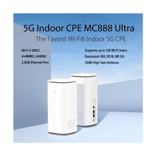 UNLOCKED ZTE MC888 ULTRA 5G WIFI ROUTER RJ11 TEL