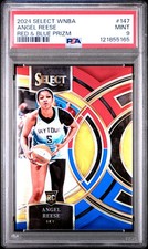 2024 PANINI SELECT WNBA RED & BLUE PRIZM #147 ANGEL REESE ROOKIE RC113/399 PSA 9