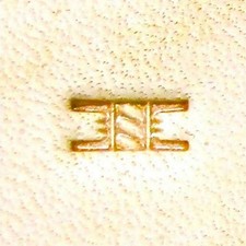 Craft Sha Leathercraft Tool Small Basket Weave Leather Stamp, 3mm x 6mm, X812