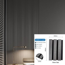 Silver Oak Acoustic Panels   Premium Sound Absorbing Wall Panels for Home