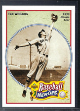 1992 Upper Deck Baseball Heroes Ted Williams 1939 Rookie Year #28 Red Sox