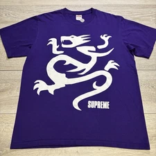 Supreme & The Infamous Mobb Depp Collab - Drop a Gem 💎 On ‘Em Purple Shirt