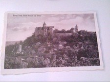 Burg und Stadt Ranis. Panorama. AK.