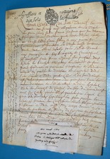 PARCHEMIN DE 1685