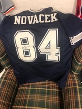 Jay Novacek #84 Dallas Signed Pro Style Football  Jersey Size XL - New JSA