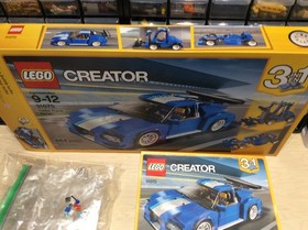 EUC LEGO 3 in 1 Creator #31070 Turbo Track Racer 664pcs F1 Formula 1 Lift Truck