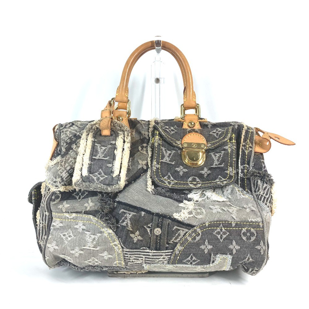 LOUIS VUITTON M95381 Monogram Denim Duffle Bag MonogramDenim Black