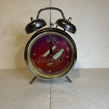 Wizard of Oz twin-bell alarm clock sparkly red ruby slippers Vintage 2000 s