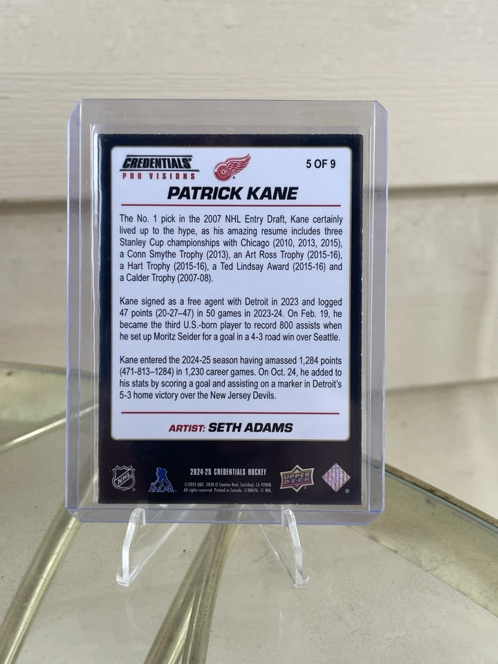 2024-25 Upper Deck Credentials Patrick Kane Pro Visions SSP - Image 2 of 2