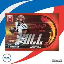 2025 Donruss Elite Ja'Marr Chase Full Throttle Red 49/99 #21 Cincinnati Bengals