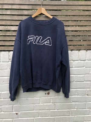 blue fila sweater
