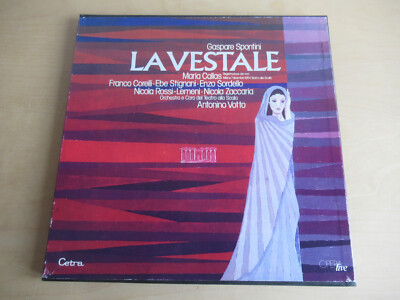 La Vestale-Maria Callas, Corelli, Stignani, Sordello-A. Votto-3er Lp Box Cetra