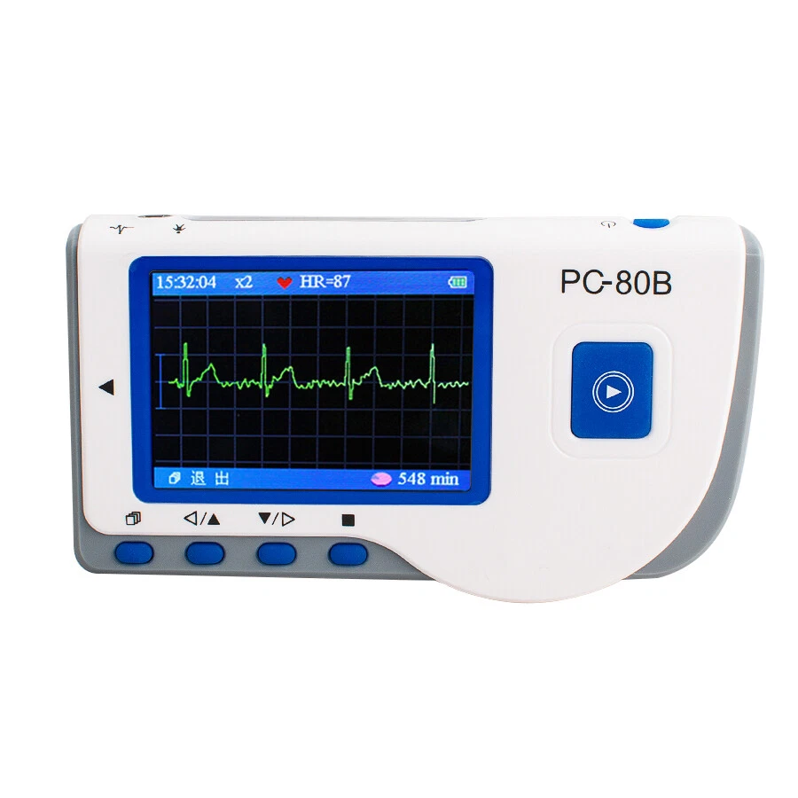 Handheld Color LCD display Screen ECG EKG Heart Monitor Machine Cardiofax  CE | eBay