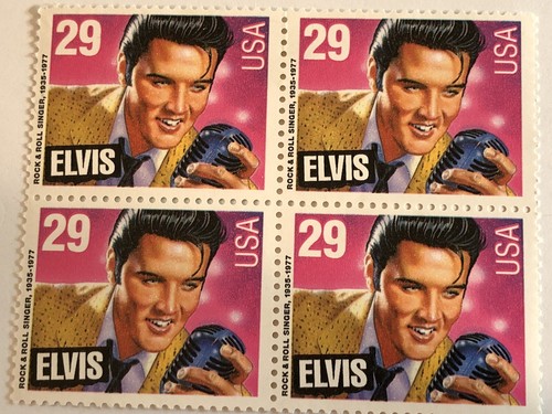 1993 ELVIS PRESLEY FIVE (5) 29-CENT US POSTAGE STAMPS UNUSED EXC-NM CONDITION - Picture 3 of 9
