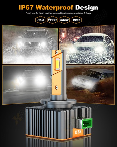 XWQHJW HID Headlight Bulb D1S D1R D3S D3R High Low Beam HID Xenon Conversion Kit - Picture 5 of 11