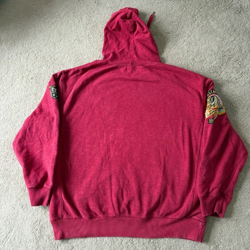 Vintage Ecko UNLTD Hoodie 20th Anniversary Azteken bestickt Patches Y2K 2XL - Bild 8 von 10