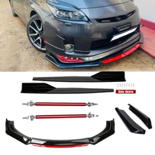 Front Bumper Lip Spoiler Splitter Rear Lip Side Skirt For Toyota Prius Body Kits