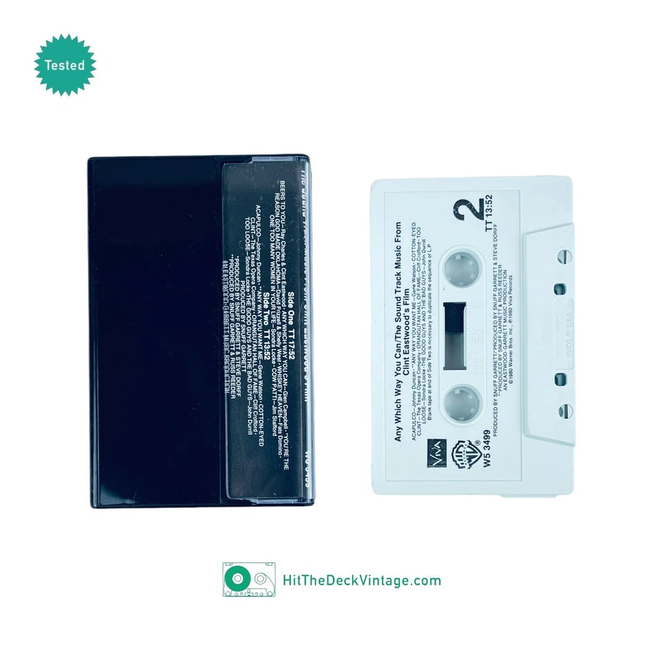 Any Which Way You Can Soundtrack Cassette Tape (1980) US 1st Eastwood TESTED - Image 2 of 2