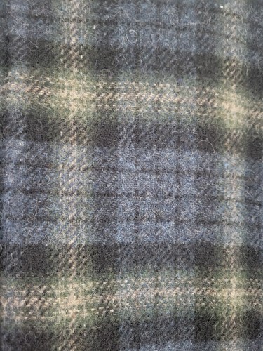Woolrich Vintage Men's Wool Blue Plaid Zip Fleece Lined Jacket Large - Picture 4 of 13
