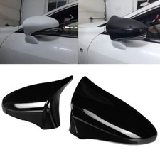 Piano Gloss Black Side View Mirror Cover Horn Caps Fits 14-20 IS250 IS300 IS350