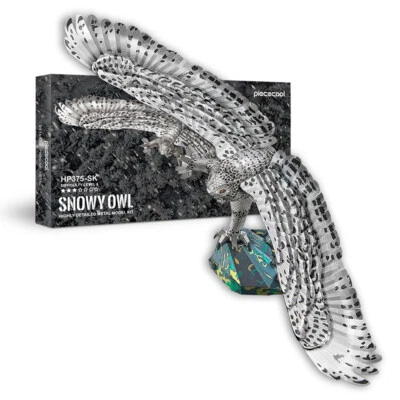 Piececool 3d Modellbausätze Snowy Owl Metallpuzzle Christmas Geschenke