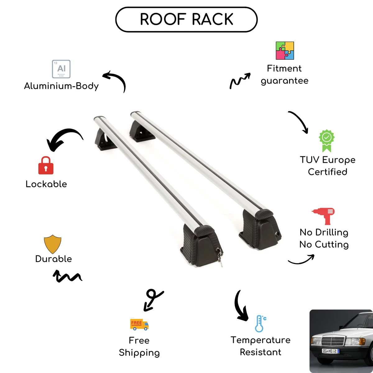 W201 2024 roof rack