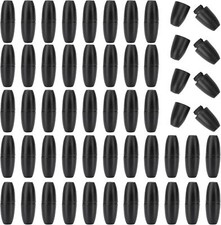 50 Sets Breakaway Clasps for Necklaces Plastic 50 Set, Black