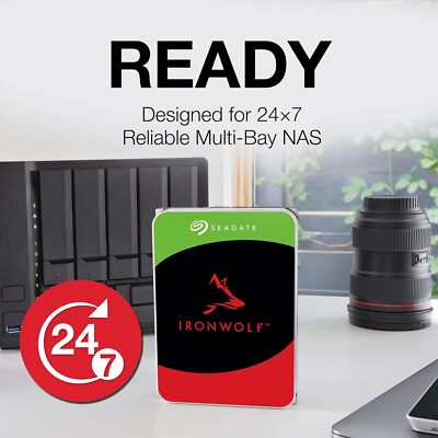 Seagate IronWolf 4TB 5400 RPM 256MB Cache SATA 6.0Gb/s 3.5