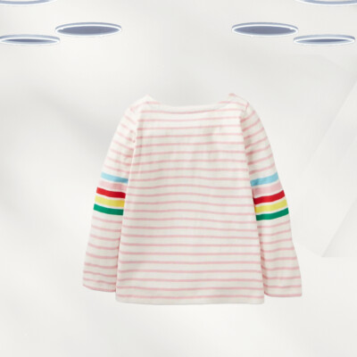 Mini Boden Girl's Unicorn Colour Change Sequin T-shirt in Ivory - Israel