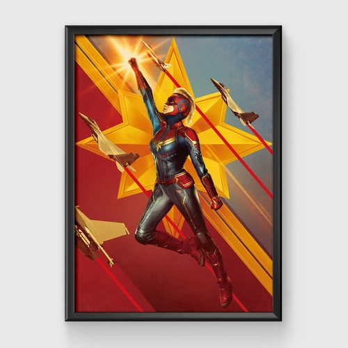 Captain Marvel Movie Poster 2019 Film A2 A3 - Picture 2 of 4