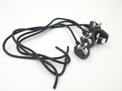10 x 0,6 mtr Stromkabel 3 Pin Stecker zum Schneiden von Ende