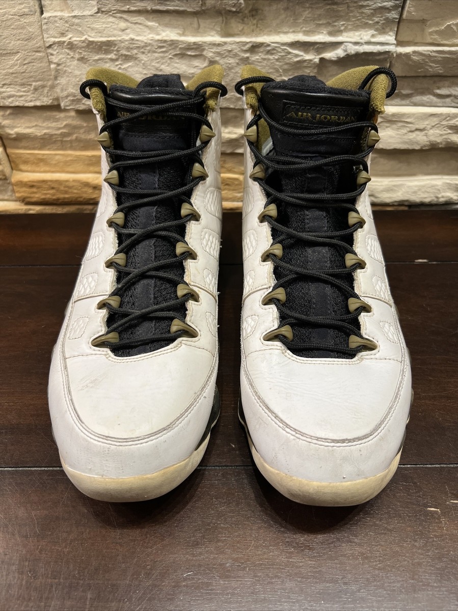 Nike Air Jordan 9 Retro Statue White Green Mens Size 10 US Sneaker
