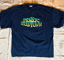 ORIGINAL 2011  MUSIC MIDTOWN NAVY CONCERT SHIRT MINT Coldplay Black Keys SMALL