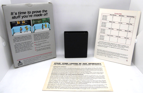 Fight Night (Atari 7800, 1988) komplett CIB mit Garantiekarte getestet funktioniert sehr gut - Bild 10 von 10
