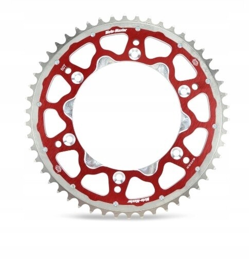 Pignon acier aluminium 899 51 rouge pour réduire le poids de transmission