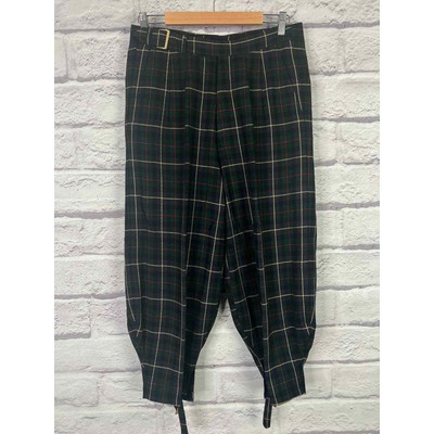 Vintage PAYNE STEWART Menu0026#039;s 32 100% Wool Blue Green Plaid Golf Knickers  Pants | eBay