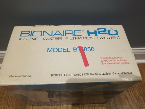 Bionaire H2O in-line Water Filtration System BT 850- New - Picture 2 of 11