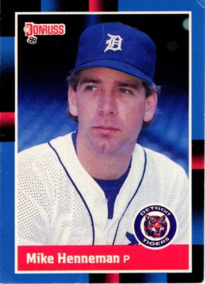 1988 Donruss Baseball Michael Alan Henneman No. 420 Detroit Tigers
