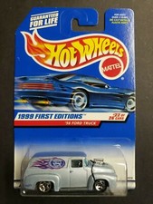 1999 Hot Wheels 1956 Ford Truck 927 22 of 26 First ED. Delivery Silver HW8