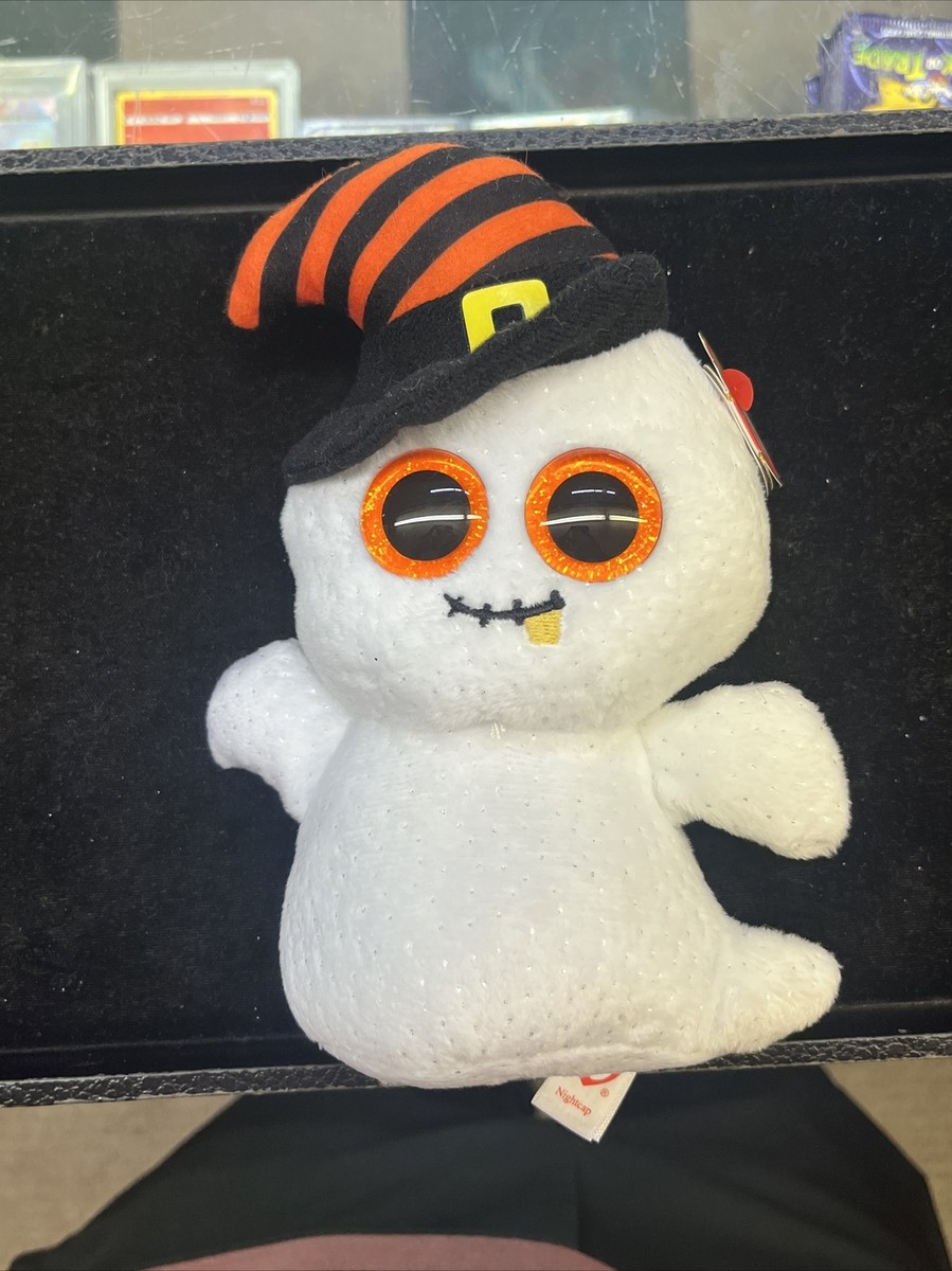 Ty Beanie Boos NIGHTCAP the Halloween White Ghost (6 Inch) Plush
