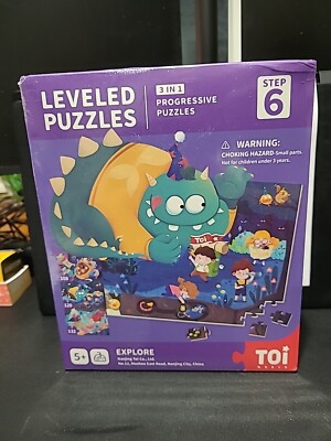 Toi World Level Puzzles 8 In 1 Progressive Puzzles Step 1 Animals 
